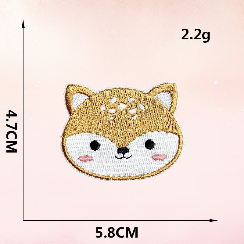 Wholesale Cartoon Embroidery Plush Clothes Patch Hat DIY Decorative Embroidery Cloth Patch FS